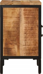 vidaXL Szafka nocna, 40x30x52,5 cm, surowe drewno mango 4