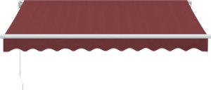 vidaXL vidaXL Ręcznie zwijana markiza, burgundowa, 300x250 cm 3
