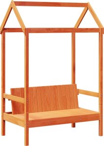 vidaXL Łóżko dzienne z dachem, zestaw, woskowy brąz, 80x200cm, sosnowy 6