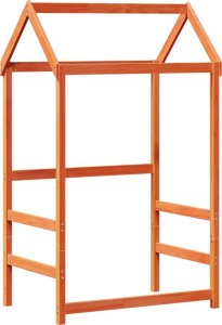 vidaXL Łóżko dzienne z dachem, zestaw, woskowy brąz, 80x200cm, sosnowy 7