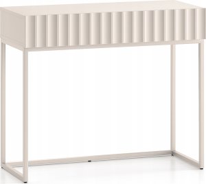 Selsey Toaletka Derriva z szufladą i ryflowanymi frontami 91 cm jasny beż 5
