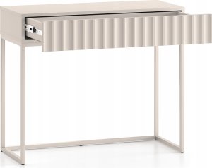 Selsey Toaletka Derriva z szufladą i ryflowanymi frontami 91 cm jasny beż 6