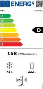 Lodówka Smeg Smeg LODÓWKA WOLNOSTOJĄCA SMEG FAB30RRD5 6