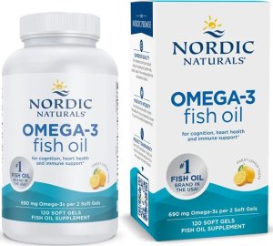 Nordic naturals Nordic Natuarls - Omega-3, 690mg, Cytryna, 120 kapsułek miękkich 1