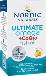 Nordic naturals Nordic Natuarls - Ultimate Omega + CoQ10, 1280mg, Cytryna, 60 kapsułek miękkich 1