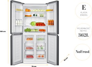 Lodówka Kernau Chłodziarka KFRM 1881 B netnet 6