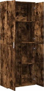 vidaXL vidaXL Wysoka szafka, przydymiony dąb, 70x35x180 cm 6