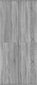 vidaXL vidaXL Wysoka szafka, szary dąb sonoma, 80x35x180 cm 3