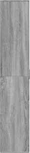 vidaXL vidaXL Wysoka szafka, szary dąb sonoma, 80x35x180 cm 4