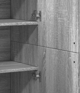 vidaXL vidaXL Wysoka szafka, szary dąb sonoma, 80x35x180 cm 8