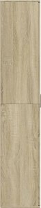 vidaXL vidaXL Wysoka szafka, dąb sonoma, 80x35x180cm, materiał drewnopochodny 4
