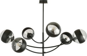 Lampa wisząca Emibig Duży metalowy żyrandol - lampa wisząca czarna 3 kolory 1