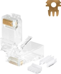 NetRack Wtyk RJ45 UTP kat. 6A, drut, Netrack (50 szt) 1