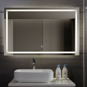 Lustro Aquamarin Aquamarin Lustro łazienkowe z oświetleniem LED, 110 x 70 cm 1