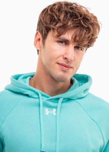 Under Armour Bluza męska Under Armour Rival Fleece Hoodie miętowa 1379757 482 S 3