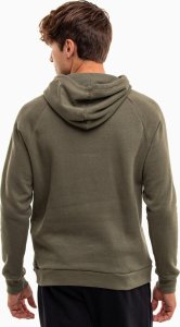 Under Armour Bluza z kapturem kangurka męska Rival Fleece Logo HD oliwkowa 1379758 390 L 2