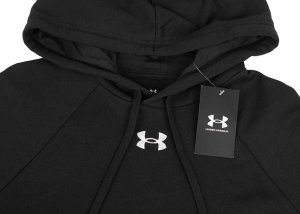 Under Armour Bluza męska Rival Fleece Hoodie czarna 1379757 001 2XL 5