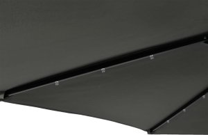 vidaXL vidaXL Parasol ogrodowy LED, stalowy słupek, antracyt, 225x225x212 cm 10