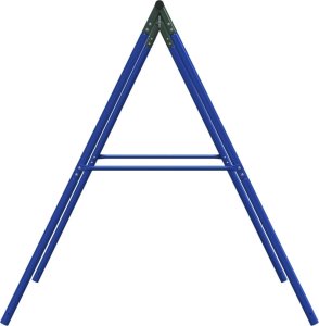 vidaXL Rama do huśtawki ogrodowej, z 2 haczykami, niebieska, stal 4