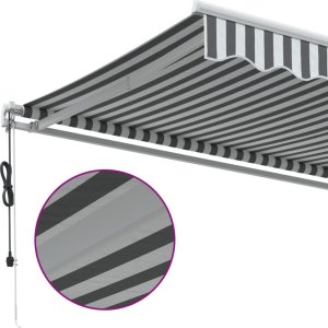 vidaXL vidaXL Automatyczna markiza, antracytowo-biała, 350x250 cm 8