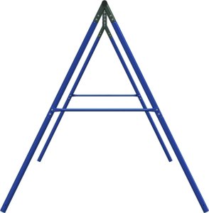 vidaXL Rama do huśtawki ogrodowej, z 8 haczykami, niebieska, stal 4