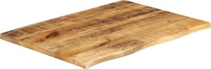 vidaXL Blat stołu, 80x60x2,5cm, surowe drewno mango 2
