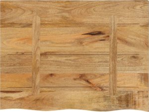 vidaXL Blat stołu, 80x60x2,5cm, surowe drewno mango 5