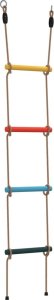 vidaXL vidaXL Drabinka linowa dla dzieci, z 4 stopniami, kolorowa 6