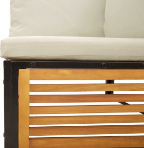 vidaXL vidaXL 5-cz. zestaw wypoczynkowy do ogrodu, z poduszkami, akacjowy 9