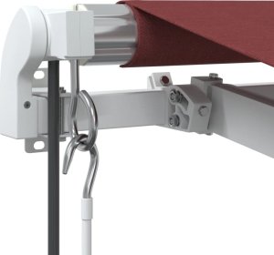 vidaXL vidaXL Automatycznie zwijana markiza, burgundowa, 350x250 cm 6