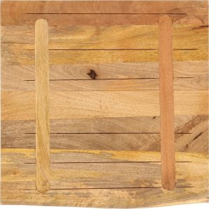 vidaXL Blat stołu, 80x80x2,5cm, surowe drewno mango 5