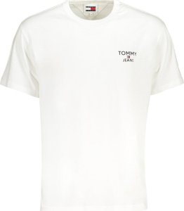 Tommy Hilfiger BIAŁY T-SHIRT MĘSKI Z KRÓTKIM RĘKAWEM TOMMY HILFIGER M 1