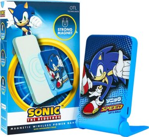 Powerbank OTL Powerbank magnetyczny OTL 5000 mAh, USB-C 15W, Sonic The Hedgehog ze stojakiem (niebieski) 4