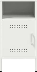 vidaXL vidaXL Szafki nocne, 2 szt., białe, 36x39x68 cm, stal walcowana 5