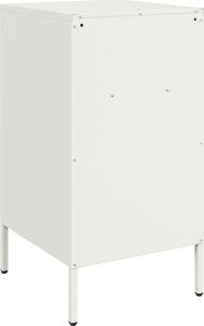 vidaXL vidaXL Szafki nocne, 2 szt., białe, 36x39x68 cm, stal walcowana 7