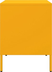 vidaXL Szafki nocne, 2 szt., musztardowe, 36x39x50,5 cm, stal 7