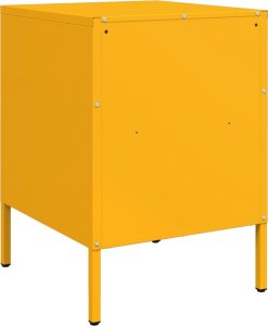 vidaXL Szafki nocne, 2 szt., musztardowe, 36x39x50,5 cm, stal 8