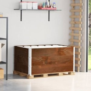 vidaXL vidaXL Nadstawki paletowe, 3 szt., 120x80 cm, drewno sosnowe 10