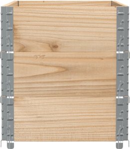 vidaXL vidaXL Nadstawki paletowe, 3 szt., 100x50 cm, drewno sosnowe 4