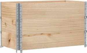 vidaXL vidaXL Nadstawki paletowe, 3 szt., 100x50 cm, drewno sosnowe 5