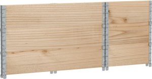 vidaXL vidaXL Nadstawki paletowe, 3 szt., 100x50 cm, drewno sosnowe 6
