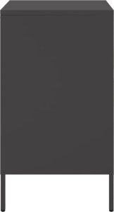 vidaXL vidaXL Szafki nocne, 2 szt., czarne, 36x39x68 cm, stal walcowana 7