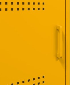 vidaXL vidaXL Szafki nocne, 2 szt., musztardowe, 36x39x68 cm, stal walcowana 12