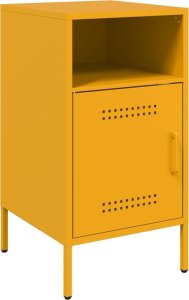 vidaXL vidaXL Szafki nocne, 2 szt., musztardowe, 36x39x68 cm, stal walcowana 5