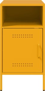 vidaXL vidaXL Szafki nocne, 2 szt., musztardowe, 36x39x68 cm, stal walcowana 6