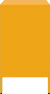 vidaXL vidaXL Szafki nocne, 2 szt., musztardowe, 36x39x68 cm, stal walcowana 7