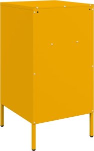 vidaXL vidaXL Szafki nocne, 2 szt., musztardowe, 36x39x68 cm, stal walcowana 8