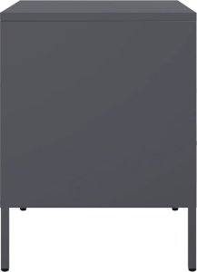 vidaXL vidaXL Szafki nocne, 2 szt., antracytowe, 36x39x50,5 cm, stal 7
