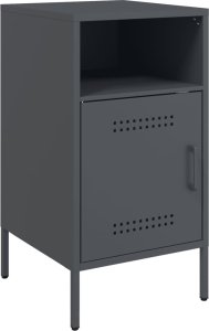 vidaXL vidaXL Szafki nocne, 2 szt., antracytowe, 36x39x68 cm, stal walcowana 5