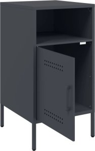 vidaXL vidaXL Szafki nocne, 2 szt., antracytowe, 36x39x68 cm, stal walcowana 9